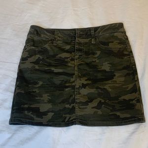 Vanilla Star Premium Girl’s Camo Print Mini Skirt